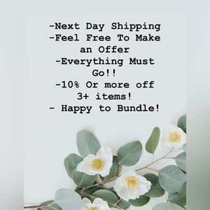 Open to offers! Variety of sizes in my closet :)